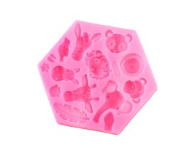 Molde silicona animales de la selva 17R3 (1)